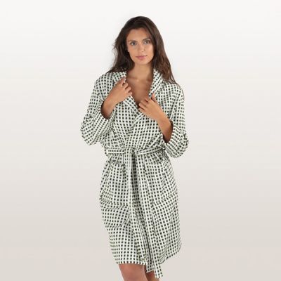 Albornoz rizo algodón en corte Smoking Rif Verde