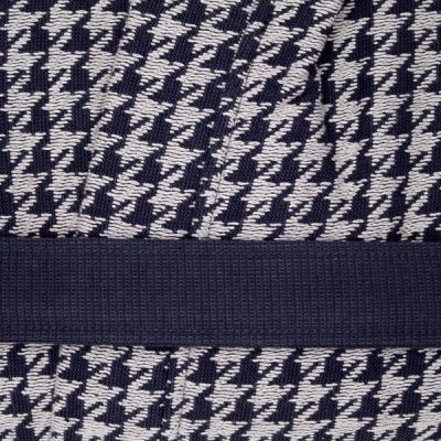 Albornoz de rizo 100% algodón Pata de gallo Gris