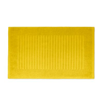 Alfombra de baño de rizo 100% algodón Cottonplus Mostaza