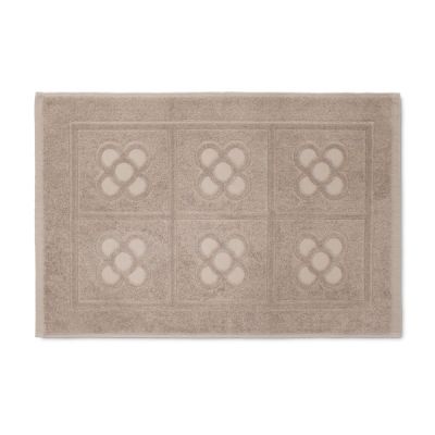 Alfombra de baño de rizo 100% algodón Flor bcn Taupe