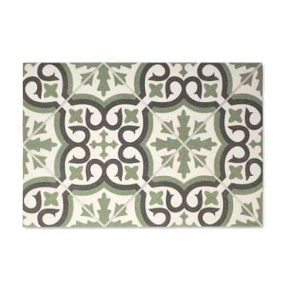 Alfombra vinílica de cocina 50 x 67 cm Trento Verde OFERTA