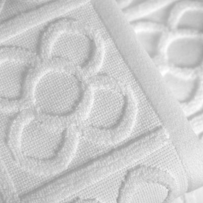 Toalla 100% algodón Flor Bcn Blanco