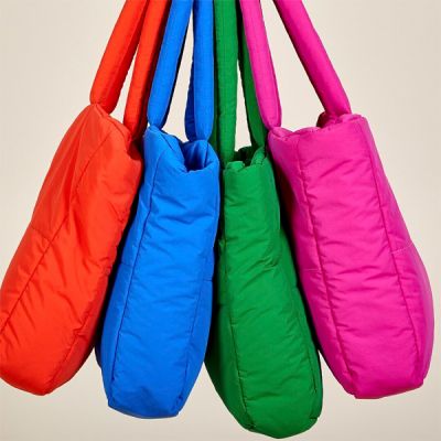 Bolsa de calle 48x8x30 cm acolchada saco Fucsia