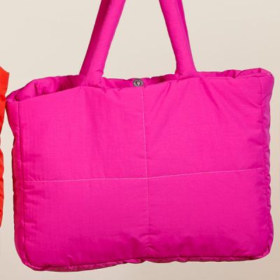 Bolsa de calle 48x8x30 cm acolchada saco Fucsia