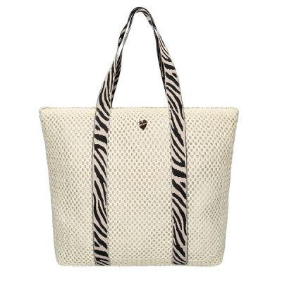 Bolso de playa BP298 Cebra Blanco