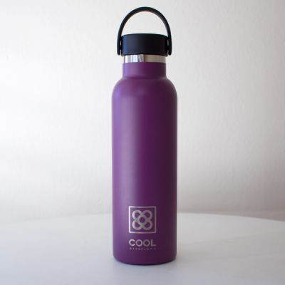 Botella termo Runbott COOL Barcelona 600ml Berenjena