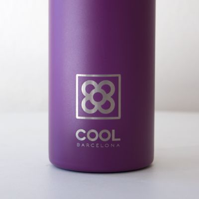 Botella termo Runbott COOL Barcelona 600ml Berenjena