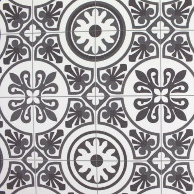 Alfombra vinílica Mosaic chic Negro OFERTA