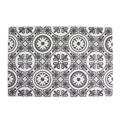 Alfombra vinílica Mosaic chic Negro OFERTA