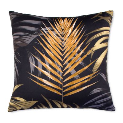 Cojín de 45 x 45 cm de terciopelo con relleno Gold 2