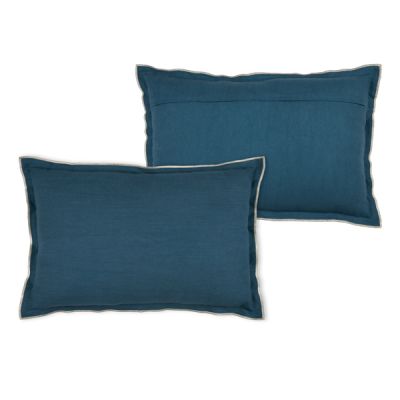 Cojín con relleno 40 x 60 cm 100% algodón Helios Azul