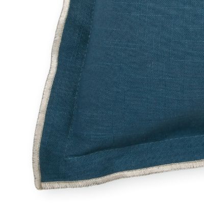 Cojín con relleno 45 x 45 cm 100% algodón Helios Azul