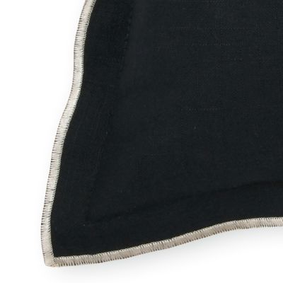Cojín con relleno 45 x 45 cm 100% algodón Helios Negro