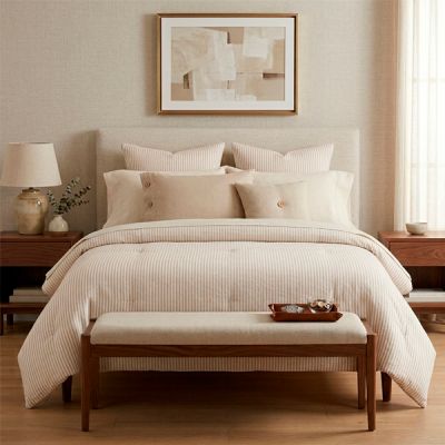 Colcha Algodón - 200 fils Maris Beige