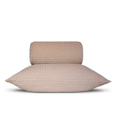 Colcha efecto nido de abeja 100% algodón Cork Camel