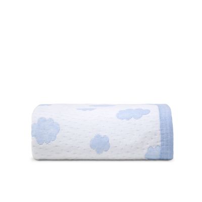 Colcha de entretiempo Nubes Cuna de 60/70 cm Azul OFERTA