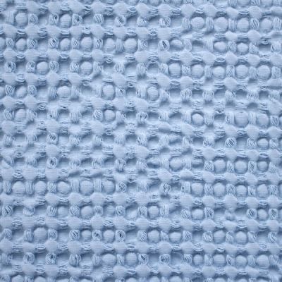 Colcha efecto nido de abeja 100% algodón Waffle Azul OFERTA