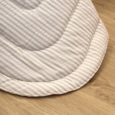 Coprileto acolchado 100% algodón Piubelle Crepon Beige