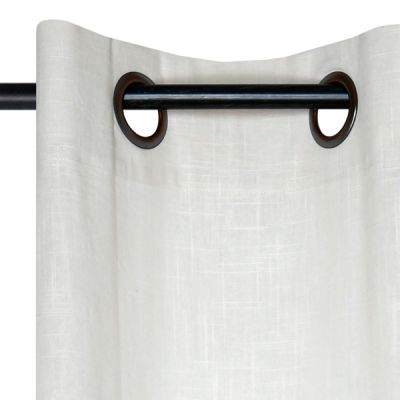 Cortina 100% algodón 140 x 260 cm Helios Blanco