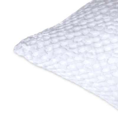 Funda de cuadrante 55 x 55 cm efecto nido de abeja 100% algodón Cork Blanco