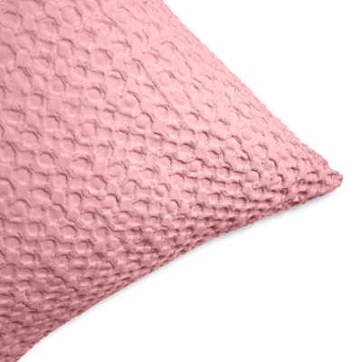 Funda de cuadrante 55 x 55 cm efecto nido de abeja 100% algodón Cork Rosa