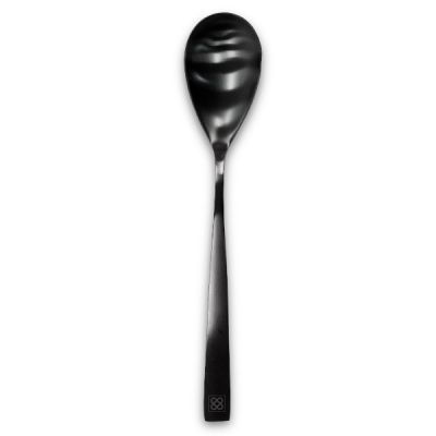 Cuchara ensalada de acero inoxidable Bcn Negro OFERTA