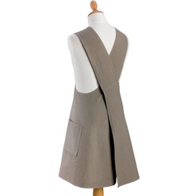 Delantal Japonés Haru 100% Algodón Gris