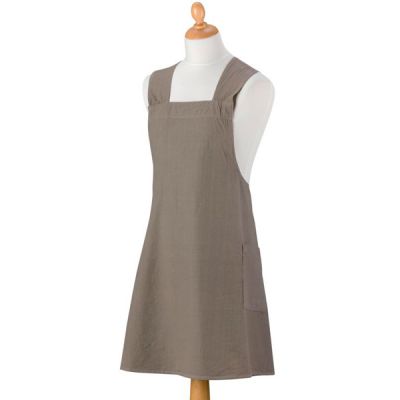Delantal Japonés Haru 100% Algodón Gris