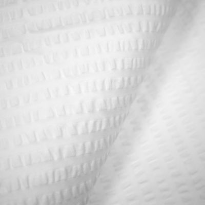 Funda de cuadrante 55 x 55 cm 100% algodón Piubelle Crepon Blanco