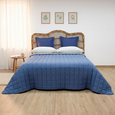 Edredón reversible Sherpa Rihan Azul