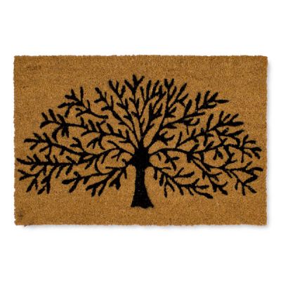 Felpudo 40 x 60 cm de fibra de coco Árbol de la vida