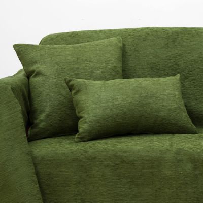 Funda de cojín 30 x 50 cm Chenilla Verde
