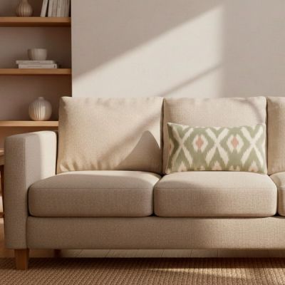 Funda de cojín 30 x 50 cm Adra Eucalipto