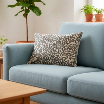 Funda de cojín 30 x 50 cm Harper Carbón