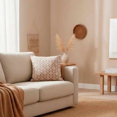 Funda de cojín 50x50 cm Marbella Terracota