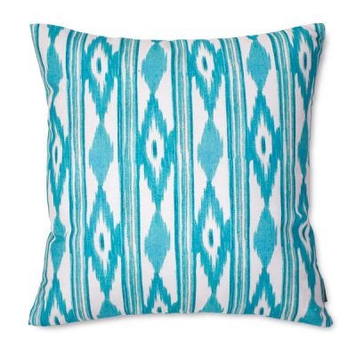 Funda de cojín 100% algodón 45 x 45 cm Mallorca Aguamarina