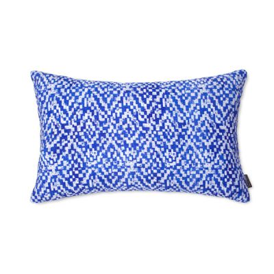 Funda de cojín 100% algodón 30 x 50 cm Menorca Azul