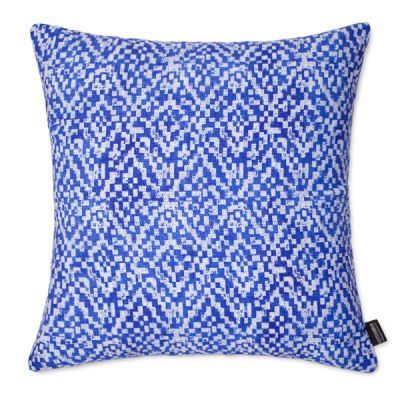 Funda de cojín 100% algodón 45 x 45 cm Menorca Azul