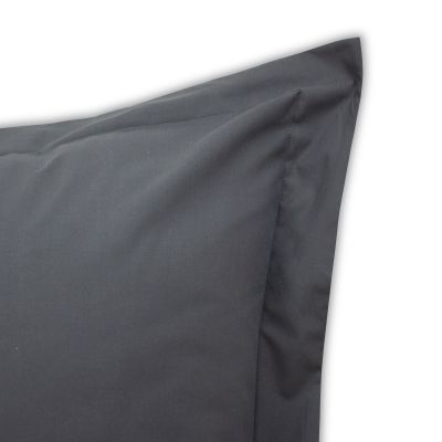 Funda de cuadrante de 55 x 55 cm 100% algodón Percal 200 hilos Carbón