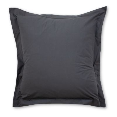 Funda de cuadrante de 55 x 55 cm 100% algodón Percal 200 hilos Carbón