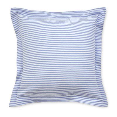 Funda de cuadrante 55 x 55 cm 100% algodón Piubelle Crepon Azul