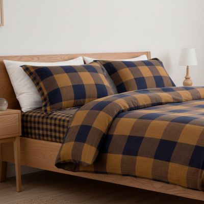 Funda nórdica 100% algodón de gasa hilo tintado Montaña