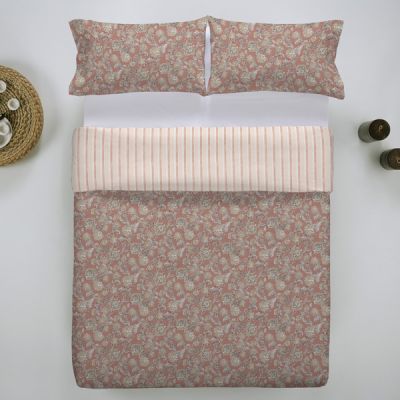 Funda Nòrdica 2 peces 100% cotó Percal 200 fils Dahlia