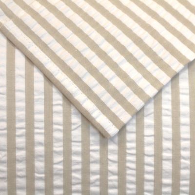 Funda nórdica 2 piezas 100% algodón Percal 220 hilos Crepon Beige