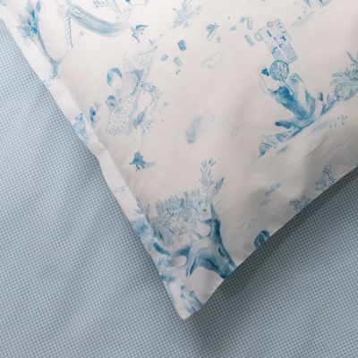 Juego de cama 100% algodón Percal 200 hilos Toys Gamanatura Azul