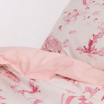 Funda nórdica 100% algodón percal 200 hilos Toys Gamanatura Rosa
