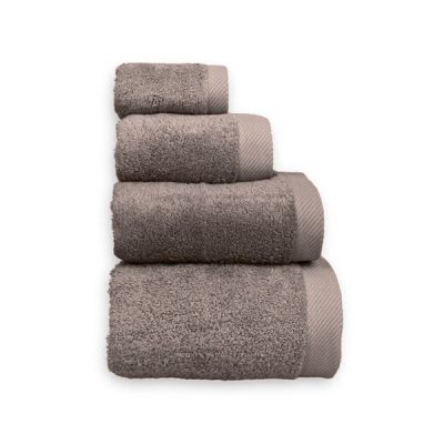 Toalla de rizo 70% algodón y 30% bambú Cottonplus Taupe