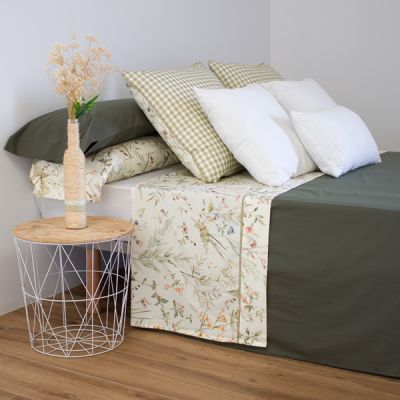 Juego de cama 2 piezas 100% algodón Percal 200 hilos Vedat, Cool Barcelona
