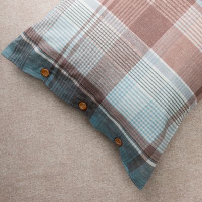 Juego de cama de franela 100% algodón modelo Gambito Azul