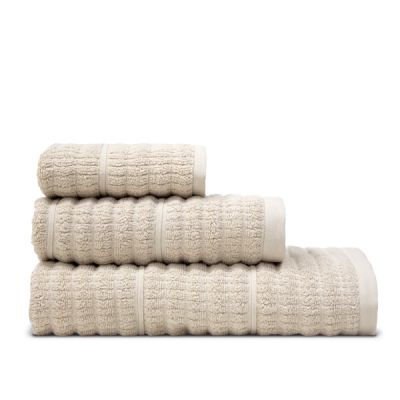 Juego de 3 toallas de rizo 100% algodón Swell Beige